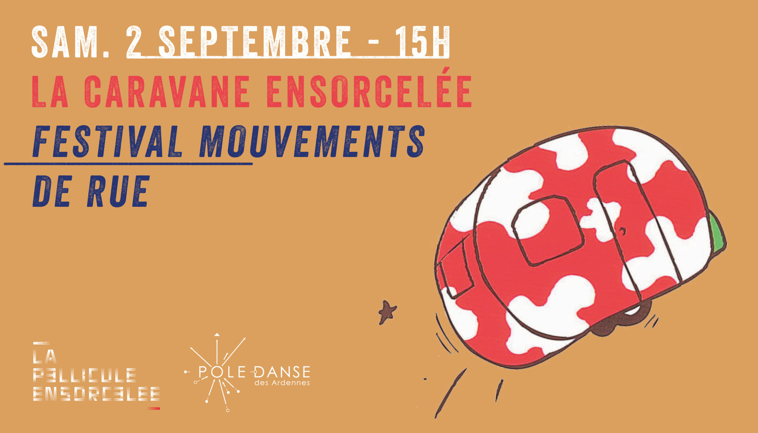 Bannière - La Caravane ensorcelée - Festival mouvements de rue